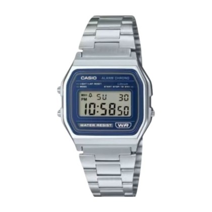 Casio Vintage A158WEA-2DF Classical Design Stainless Steel Unisex Watch